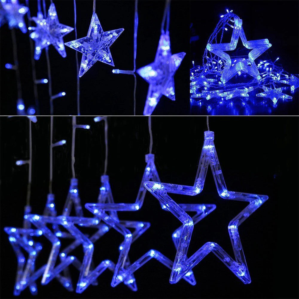 Luces Navideñas Led Estrellas 6 metros