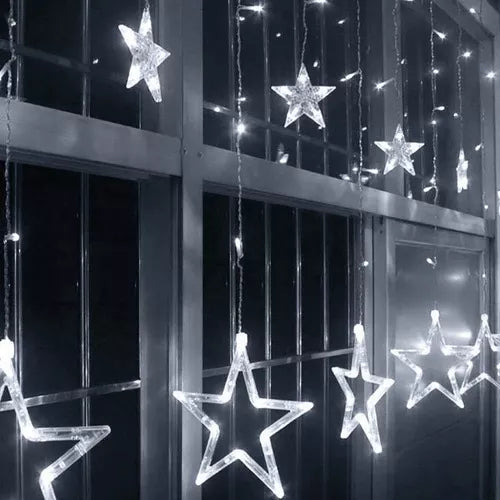 Luces Navideñas Led Estrellas 6 metros