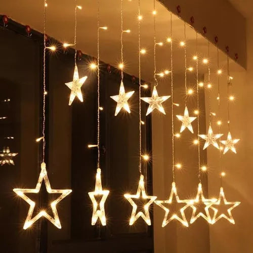 Luces Navideñas Led Estrellas 6 metros